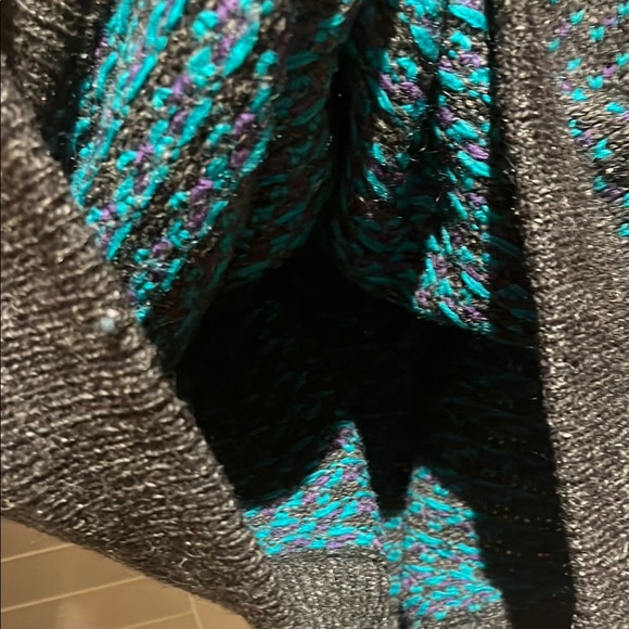 Vintage 90’s L.L. Bean Black and Green Sweater wool blend made in Norway - Picture 5 of 6